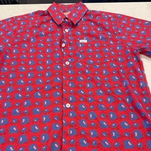 Mens floral shirt sleeve shirt